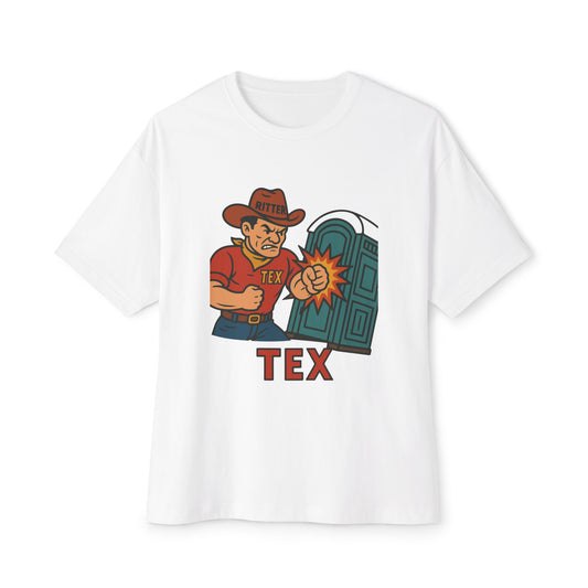 Funny Tex Texas Redneck Unisex Tee, Country Oversized Boxy Shirt, Gift for Country Music Fans, Southern Comfort Shirt, Cowboy Humor Tee,